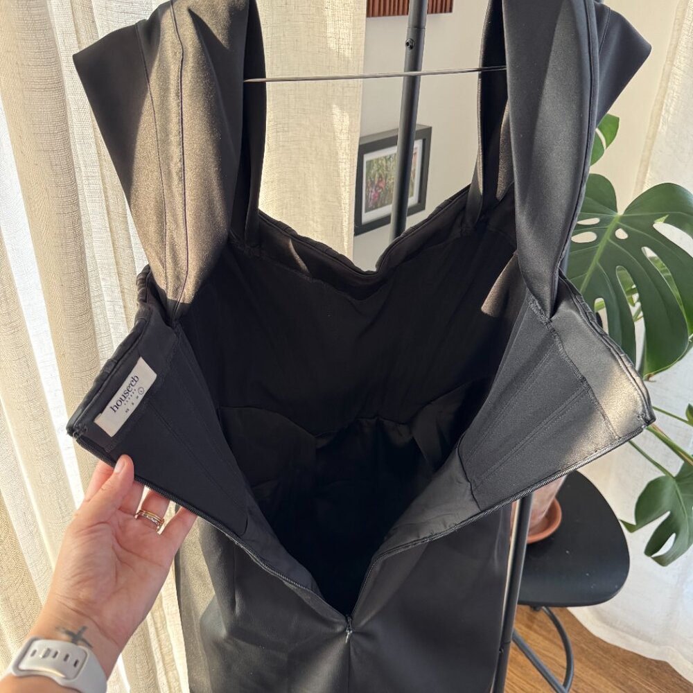 HOUSE OF CB Loretta Off-Shoulder Corset Satin Dress – Size L - Picture 8 of 15